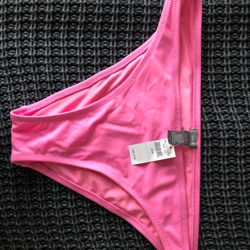 NWT Aerie pink cheeky bikini bottoms M